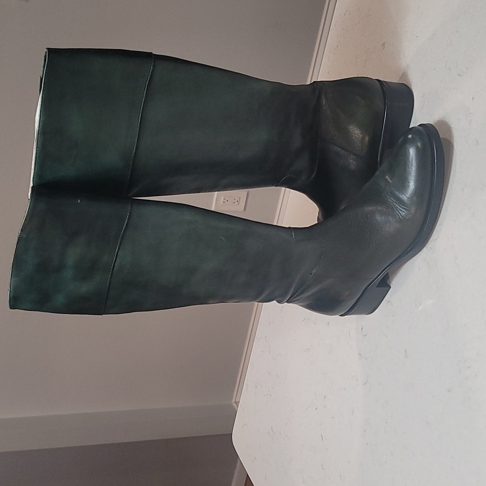 Paola Ferri by Alba Moda Green Knee Boots women size 36